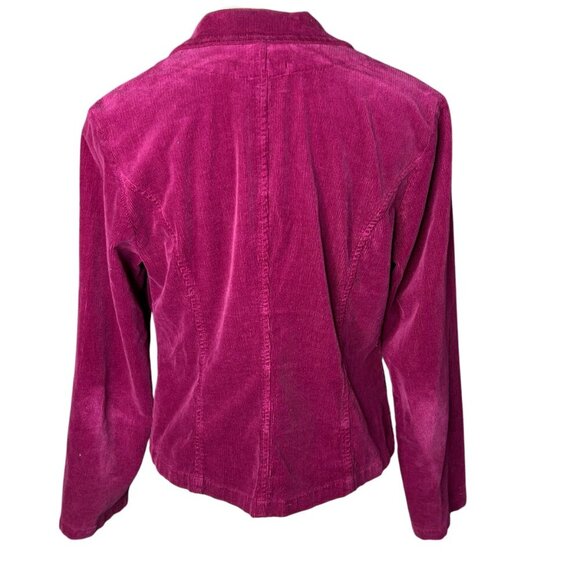 Cut Loose Deep Fuchsia Stretch Corduroy Casual Jacket Size Small - Picture 10 of 11